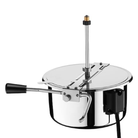 Great Northern Popcorn Poppers 10 Ounce Machine Replacement Kettle- 850Watts with Lid and Stirrer 310798VSU